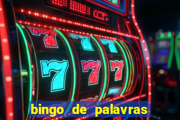 bingo de palavras 3 ano